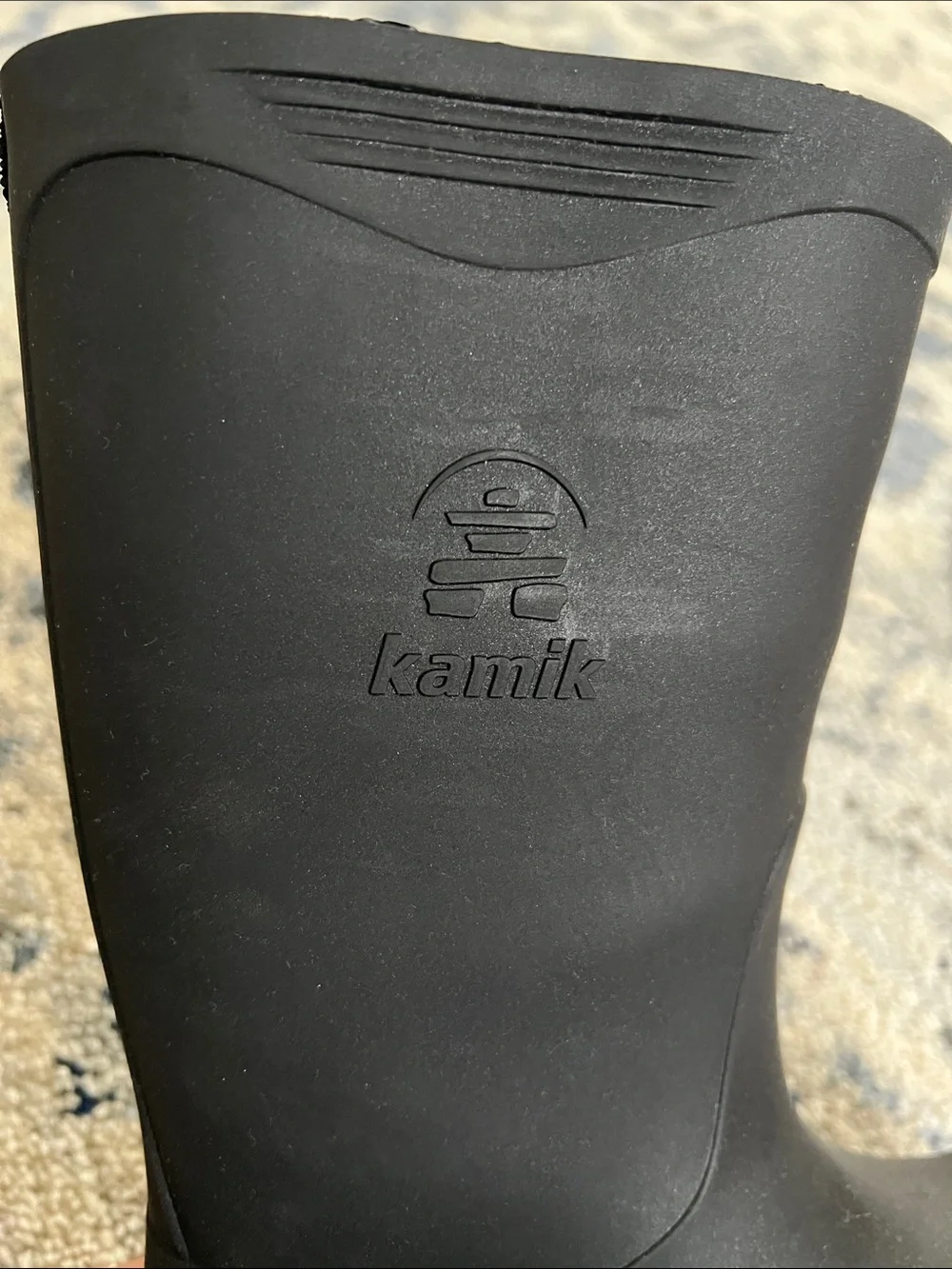 Kamik Kids Black Waterproof Rain Boots